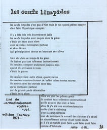   DANS L'CADRE, 1984   , page 14