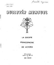   BULLETIN MENSUEL, 1985   , page 1