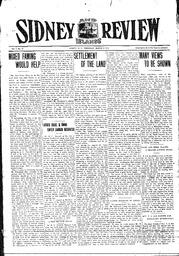 Sidney And Islands Review Thu, March 23, 1916 (Page 1)