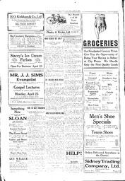 Sidney And Islands Review Thu, April 21, 1921 (Page 12)