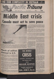   The Pacific Tribune - Friday, June 2, 1967   , page 1