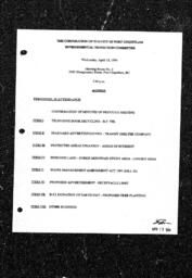 1994-04-13 - City of Port Coquitlam - Environmental Protection Committee - Agenda