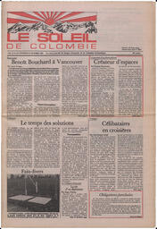 Le Soleil de Colombie, October 18, 1985, page 1
