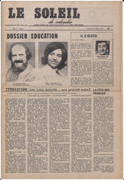 Le Soleil de Colombie, July 19, 1974, page 1