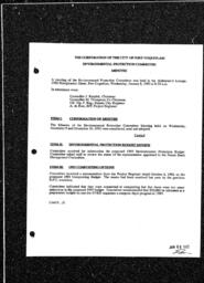1993-01-08 - City of Port Coquitlam - Environmental Protection Committee - Minutes