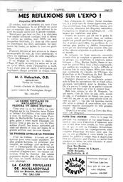   L'APPEL, LE MAGAZINE FRANCO-COLOMBIEN, 1967   , page 15