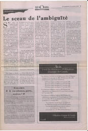 Le Soleil de Colombie-Britannique, October 31, 1997, page 5