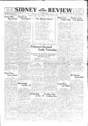 Sidney And Islands Review Thu, November 17, 1921 (Page 1)