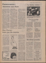 Le Soleil de Colombie, April 22, 1977, page 20