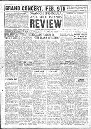 Saanich Peninsula And Gulf Islands Review Thu, February 3, 1927 (Page 1)