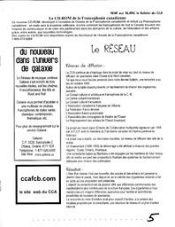   RÉPERTOIRE DES RESSOURCES CULTURELLES, 2000   , page 5