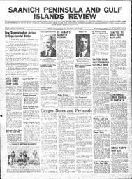 Saanich Peninsula And Gulf Islands Review Wed, April 16, 1941 (Page 1)
