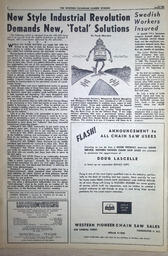   The Western Canadian Lumber Worker, Vol. XXXI, No. 1, 1st Issue Jan. 1964   , page 4