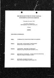 1991-12-04 - City of Port Coquitlam - Environmental Protection Committee - Agenda and Minutes
