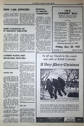   The Western Canadian Lumber Worker, Vol. XXXVI, No. 23, 1st Issue Dec. 1967   , page 8