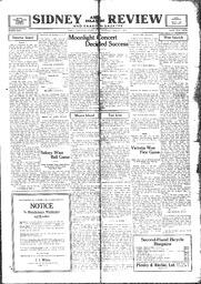 Sidney And Islands Review Thu, August 5, 1920 (Page 1)