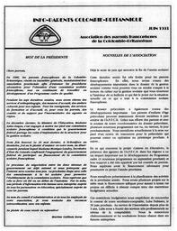   INFO-PARENTS COLOMBIE-BRITANNIQUE, 1993   , page 3
