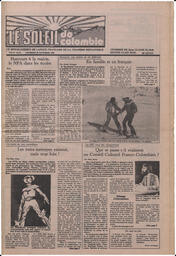 Le Soleil de Colombie, November 26, 1982, page 1