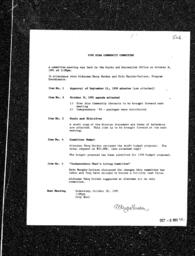 1991-10-09 - City of Port Coquitlam - Five Star Community Committee - Agenda and Minutes