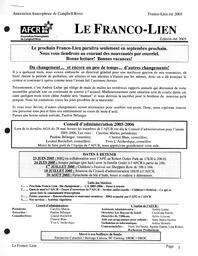   LE FRANCO-LIEN, 2005   , page 1