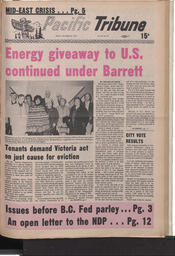   The Pacific Tribune - Friday, October 26, 1973   , page 1