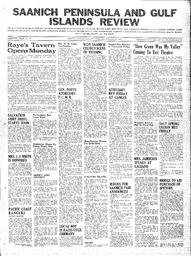 Saanich Peninsula And Gulf Islands Review Wed, September 16, 1942 (Page 1)