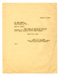 Letter to Jack Loutet from Vance: 09-Jan-47