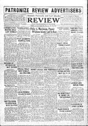Saanich Peninsula And Gulf Islands Review Thu, May 7, 1931 (Page 1)