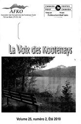  LA VOIX DES KOOTENAYS, 2010   , page 1