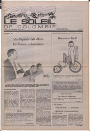 Le Soleil de Colombie, May 22, 1987, page 1