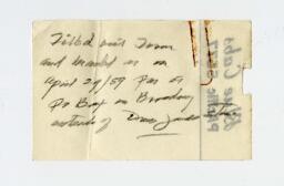 Handwritten Note