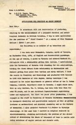 Letter from J.A. Dawson to Vance: 01-Dec-20