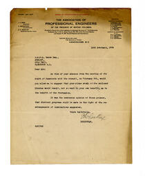 Letter to Vance from E.A. Wheatley: 16-Feb-28