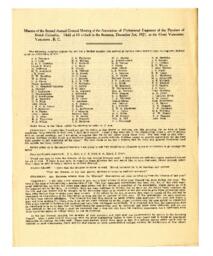 Minutes of the Professional Engineers Association of the Province of British Columbia: 03-Dec-21