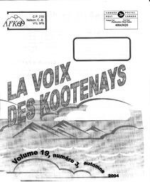   LA VOIX DES KOOTENAYS, 2004   , page 1