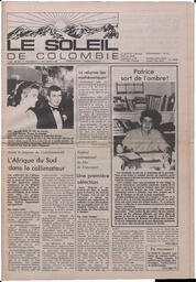 Le Soleil de Colombie, October 16, 1987, page 1