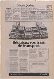 Le Soleil de Colombie, February 17, 1984, page 12