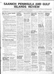 Saanich Peninsula And Gulf Islands Review Wed, December 10, 1941 (Page 1)