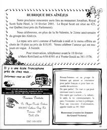   LE R�VERB�RE �CLAIR�, 2001   , page 15