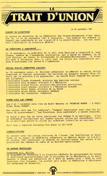   LE TRAIT D'UNION, 1987   , page 1