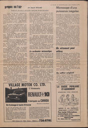 Le Soleil de Vancouver, November 14, 1969, page 3