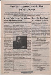 Le Soleil de Colombie, October 12, 1990, page 14