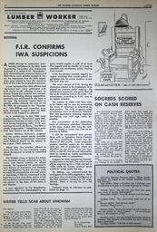   The Western Canadian Lumber Worker, Vol. XXXVI, No. 5, 1st Issue, Mar. 1968   , page 12
