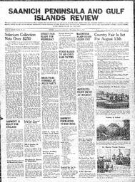 Saanich Peninsula And Gulf Islands Review Wed, July 2, 1941 (Page 1)