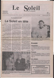 Le Soleil de Colombie, July 26, 1991, page 1