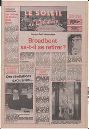 Le Soleil de Colombie, January 20, 1989, page 1