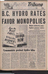   The Pacific Tribune - Friday, January 16, 1970   , page 1