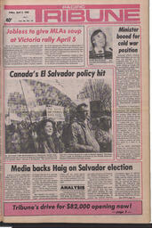   The Pacific Tribune - Friday, April 2, 1982   , page 1