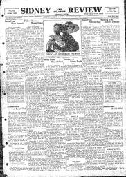 Sidney And Islands Review Thu, November 9, 1922 (Page 1)