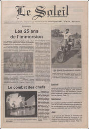 Le Soleil de Colombie-Britannique, October 8, 1993, page 1